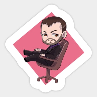 crowley chibi Sticker